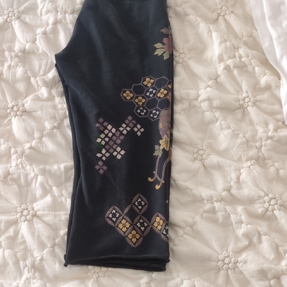 Lucky Brand Floral Sweatpants - Black and Multicolor - Picture 2 of 3